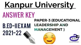 B.ED-II ANSWER KEY PAPER-3