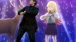 Koshi dances with Bully Maguire