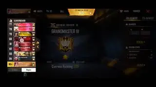 Gold to grandmaster full masti gameplay☺️ || Pushing with Chu**** Friend ||
