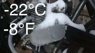 Coldest Motorized Bicycle Start In The World!!! WATCH TILL END