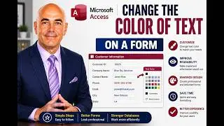Microsoft Access: Change the Color of Text on a Form