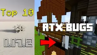 10 MINECRAFT RTX BUGS in 5 Minutes or Less