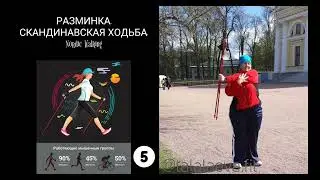 Мой вес больше 100 кг. Что делать? 💥Разминка💥 Скандинавская ходьба. Nordic Walking.
