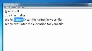 Batch Scripting - 7 - Variables in Directors