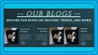Responsive Modern Ecommerce Watch Website HTML CSS JavaScript - PART 8
