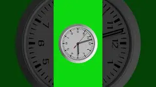Realistic Clock Animation Green Screen | 3D Wall Clock Timer | Free Stock Footage 