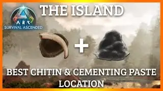 The Most OP Way to Get Chitin & Cementing Paste on The Island | Ark: Survival Ascended