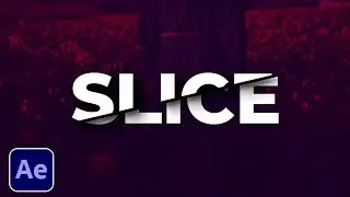 Create SSLICE text animation after effect I Tutorial