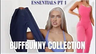 BUFFBUNNY COLLECTION essentials part 1 Review & activewear try on haul code BAILEY ; worth it?