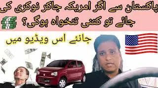 How much a Pakistani can earn in USA | Salaries in United States of America.