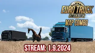 Euro Truck Simulator 2 Map Combo 2024: Dokončení zakázky do Afriky | 1.9.2024