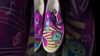 Disney Soul custom painted Vans using Angelus Paint