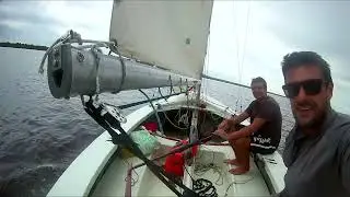 Lightning Class Sailboat sailing Rio Santa Lucia