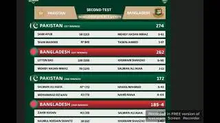 REMAINING PART 2 PAKISTAN VS BANGLADESH 2ND TEST MATCH SUMMARY.