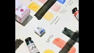 Handmade watercolour: Lutea, Nila Colori and Aquarelle de Provence