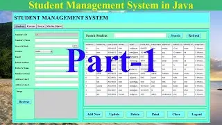 Student Management System in Java | NetBeans | MySQL Database|  Part-1