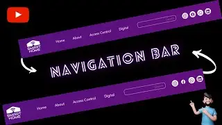 how to design navigation menu bar in html css and bootstrap