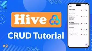 (2/2) Flutter Hive Database CRUD operations | Build a Todo App