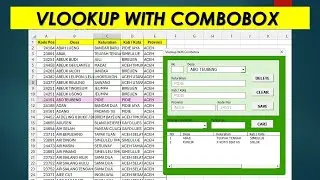 3. Vlookup With Combobox UserForm VBA Excel