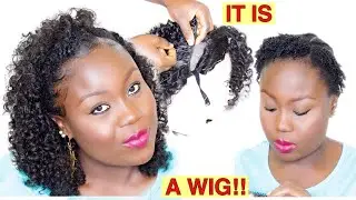 FULL SEWIN HALF WIG NO CLOSURE NO FRONTAL USING MIRACLE WISDOM CURLY HAIR | DIY LEAVE OUT WIG