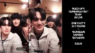 Build Up's "HunMinJayBit" Team IG Live: Jay Chang, Seunghun, Bitsaeon and Minseo (3.26.24)