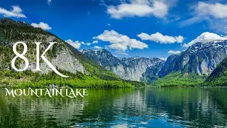 Mountain Lake.Relaxing music 4K / 8K TV / 12K TV - Apple XDR TV , Samsung TV , LG TV