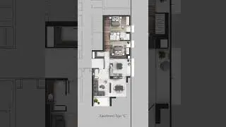 Floorplan Animation Type 'C'  #photoshop #aftereffects #architecture