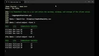 PowerShell - take in a csv and return the maximum, minimum, and average of the column values