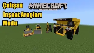 İNŞAAT ARAÇLARI MODU!! 😱 -  Minecraft Bedrock Edition  - 1.17 X 1.18 Sürüm
