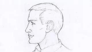 Как рисовать голову в профиль. Урок 53