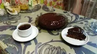 Шоколадный пирог из овсянки