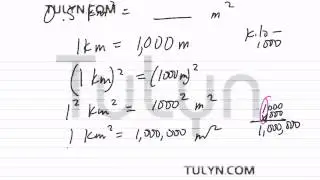 Conversion of Metric Units: Convritng Squared Kilometers to Squared Meters