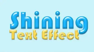 How to make SHINING Text Effect in Photoshop CC, CS6 | Photoshop 3D Text Effect