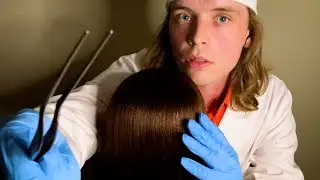 ASMR Lice Check & Removal (scalp exam, ear to ear, doctor roleplay, whispering)