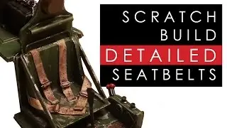 How to scratch build detailed seatbelts for scale model plane cockpits