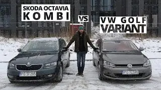 Skoda Octavia Kombi vs. Volkswagen Golf Variant - comparison AutoCentrum.pl 