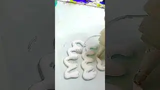 Asmr acrylic painting White