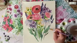 Watercolor Flowers: Mother's Day Gifts