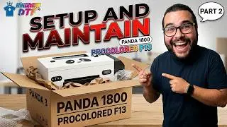 How to Print DTF Step by Step Panda 1800 DTF Printer (Our Inks compatible with Procolored) - PART 2