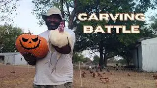 Chicken Carving Pumpkin Contest