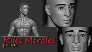 Spiderman Miles morales (Fan Art) || WIP||#ps5 #milesmorales