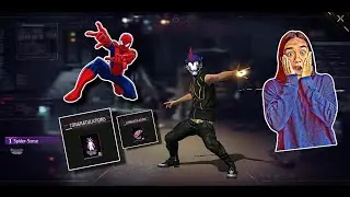 Spiderman - Sense Emote🕷❤ || Free Fire Max x Enter The Spider - Verse || Hari X Gaming