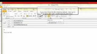 How to see bcc or blind carbon copy list for sent messages in Microsoft Outlook