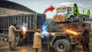 Unbelievable Making of 22-Wheeler Mega Trailer by Pakistani Mechanics | Pakistani Workshop