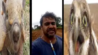 Ele bravo ludu, com o povo da prefeitura.