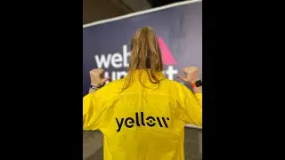 Yellow dancing at #websummit ✌️