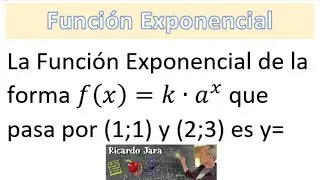 Hallar una Función Exponencial con 2 puntos
