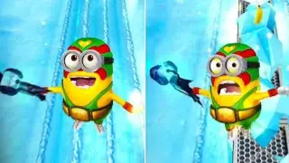 Freeze Collection! Luchador Minion Freezes Objects at The Arctic Base | Despicable Me: Minion Rush