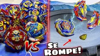 VALTRYEK DESTRUYE A XCALIBUR 🔴 TODOS LOS VALTRYEK VS TODOS LOS XCALIBUR DE BEYBLADE BURST🟢 #beyblade