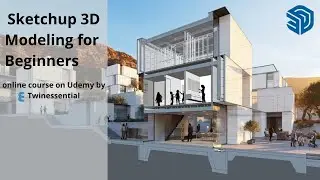 Sketchup 2022 pro Basic Modeling Udemy Course-Urdu/Hindi